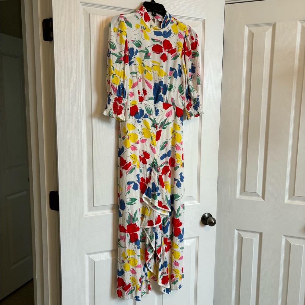 RIXO x TARGET Floral Mock Neck Cascade Ruffle Dress - Picture 5 of 8